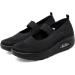 Touchmosees Women Mary Jane Platform Sneakers - Orthopedic Diabetic Walking Shoes - Black/2165, Size 8.5 - Buy Online on GoSupps.com