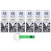 6x Dentifricio Az 3D White Perfezione Carbone toothpaste with brightening effect with coal powder 50ml + Beni Culinari Free keychain
