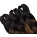 Jumbo Braiding Hair Extensions Colorful Synthetic Hair for DIY Crochet Box Braids Ombre 1Pc 24inch Black to Auburn to Blonde - Buy Online on GoSupps.com