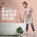 Bathroom Tile Cleaner Brush - Long Handled Scrubber with Replaceable Bristles and Microfibre Pad - Buy Online on GoSupps.com