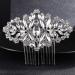 Glistening Silver Wedding Hair Comb for Bride and Bridesmaid - Side Bridal Jewelry - Buy Online on GoSupps.com