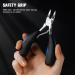 BEZOX Precision Toenail Clippers for Thick or Ingrown Toenails | Professional Large Nail Clipper with Metal Box | Podiatrist Approved Grooming Tool - Buy Online on GoSupps.com