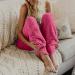 Haiorziyou Women's Thick Plush High Waist Winter Warm Pants - Fleece Joggers Elegant Big Size Sport & Yoga Pants in Red - Buy Online on GoSupps.com