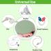 Pacifier Holder Case Set 4 Pack: 2 Portable Silicone Pouch Bags + 2 Transparent Storage Boxes, BPA-Free & Easy to Clean (Green & Grey) - Buy Online on GoSupps.com