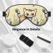 Cat and Butterfly Adjustable Sleep Eye Mask - Unisex Blackout Design for Home Travel Yoga & Office Naps - Buy Online on GoSupps.com