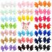 40pcs 2 inch baby girls hair loops hair tie elastic headband ponytail hair band hair accessories for children toddlers