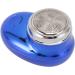 Handheld Beard Trimmer Electric Beard Trimmer Smoothing Cut USB Rechargeable Stainless Steel (Electroplated Blue) - Buy Online on GoSupps.com