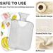 Naanle Banana Strawberry Pineapple Water Bottle | 1L Transparent Hot Water Bottle for Heat & Cold Therapy | Pain Relief & Comfort - Buy Online on GoSupps.com