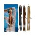 Ponytail Extension Braided Ponytail Extension 34'' DIY Long Braid Ponytail Extensions with Elastic Rubber Band Silky Straight Wrap Around Synthetic Hairpiece for Women Ponytail Hair Extension(Color:M2 85CM-160g M2-30