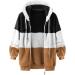 Shop Hanxiulin Oversized Fleece Jacket for Women - Warm Hooded Sweater Coat in Coffee - Perfect Winter Transition Layer 4XL - Buy Online on GoSupps.com