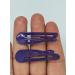 6 PCS Metal Snap Hair Clips - Purple Hair Grips 5CM Long - Buy Online on GoSupps.com
