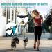 Snocyo Double Dog Leash - Elastic Reflective Retractable for Medium & Large Dogs | Jogging Leash with Handles & Waist Belt in Black & Turquoise - Buy Online on GoSupps.com