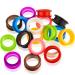20 Pieces Scissors Finger Rings Silicone Pet Shears Finger Rings rubber finger dog hair scissors for Grooming Scissors Pet Hair Shears