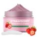 Strawberry Clay Mask for Face  Pink Clay Facial Mask Skin Care Improve Blackheads Acne Dark Spots  Deep Cleansing Face Mask Control Oil and Refining Pores  4.2 OZ (Strawberry)