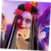 FOMIYES Halloween Headdress Halloween Party Headband Day of The Dead Flower Headband Halloween Veil Headband Halloween Rose Flower Crown Day of The Dead Flower Headpiece Hair Hoops Ribbon 100.00X21.00X5.00CM Multi - Buy Online on GoSupps.com