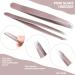 12-Pack Rose Gold Eyebrow Tweezers - Precision Stainless Steel Slant Tip for Men & Women - Buy Online on GoSupps.com