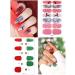 Kalolary 8 Leaves Nail Art with Nail File - Christmas Sticker Decals for Stunning Manicure | Self-Adhesive Fashion Decoration - Buy Online on GoSupps.com
