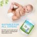 Disposable Bamboo Diaper Liners - Eco-Friendly, Fragrance-Free & Chlorine-Free | Flushable, Biodegradable & Reusable | 100 Sheets Per Roll - Buy Online on GoSupps.com