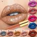Metallic Liquid Diamond Glitter Lipstick Set - High Pigment Shimmer Gloss | Long Lasting Waterproof Makeup Kit (#A Size #03 - Buy Online on GoSupps.com