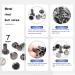 90 Set Chicago Screws Kit - 6 Sizes Round Flat Head Leather Rivets for DIY Leather Craft - Black Metal Screw Studs Assorted for Bookbinding - Buy Online on GoSupps.com