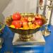 Fruit Bowl Brass Petal Design Metal Fruit Holder Basket Living Room Decoration Retro Ornament Kitchenware Gift 28x28x15cm - Buy Online on GoSupps.com