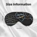 Unisex DNA Chain Print Eye Mask - Soft Comfortable Light-Blocking Sleep Mask - Black - Buy Online on GoSupps.com