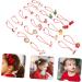 minkissy 10 Pairs Christmas Headband Christmas Ponytail Holders Kids Elastic Hair Holder Hair Tie Holder Scrunchy Hair Bands Christmas Tree Hair Ties Baby Holder Girl Child Abs Headgear - Buy Online on GoSupps.com