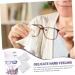 NOLITOY 8-Pcs Glasses Wipes | Reusable Eyeglass Cleaning Cloths & Lens Wipes | Fog-Free Screen Cleaners - 14.5x14cm - Buy Online on GoSupps.com
