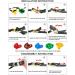 18 Ninja Tree Climbing Holds with 6 Ratchet Straps - Outdoor Obstacle Course Training for Kids - Buy Online on GoSupps.com