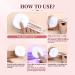 SAVILAND 36W Portable UV LED Nail Lamp for Gel Nails - Folding Stand Nail Dryer for Home DIY Salon - Buy Online on GoSupps.com