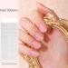 Semi Cured Gel Nails Strips - 20 Stickers Nude Nail Wraps Soft Self -Adhesive Gel Nail Stickers Long Lasting for Nails French Tip Manicure Nail Wraps UV/LED Lamp Required Clear - Buy Online on GoSupps.com
