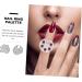 2 pi ces Palette de Manucure Anneau Nail Art Plateau de M lange Couleur Vernis Ongles Portable Cr atif pour Salon et DIY - Buy Online on GoSupps.com