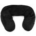 FOMI Moist Heat Shoulder and Neck Wrap | Weighted  Lavender Scented Hot Contour Pad for Stiff Neck  Upper Back Pain Relief  Relaxation | Microwavable | Soft  Washable Cover | Natural Clay Bead Filling Black