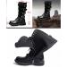 Tebapi Men's Waterproof Leather Motorcycle Boots - Black, Size 10.5 - Buy Online on GoSupps.com