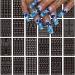 Airbrush Nail Art Stickers Stencil Reusable  24 Sheets French Butterfly Flower Heart Moon Star Christmas Nail Decals Printing Template Stencil Tool self-Adhesive DIY Nail Designs Nail Art Decorations - Stencil-24