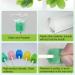 100 pcs Sterile Oral Sponges - Dental Swabs for Oral Hygiene | Mouth Care Foam Cotton Swab - Plum Blossom Cyan - Buy Online on GoSupps.com