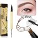  Fyrdyn Eyebrow Pencil - Dual Function Eyebrow Filling Pen with Fixing Gel | Smear-Proof Beauty Accessories Makeup for Women Girls and Men Professional Sports Fitness and Photo Studios - Buy Online on GoSupps.com