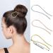 Cindeer 13 Pieces U-Shaped Metal Hair Forks French Style Hair Stick Set - Tortoise Shell Hair Pins for Women and Girls - Buy Online on GoSupps.com