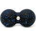 Ficyo massage ball massage scooter roller for rehabilitation yoga exercises crossfit anti-stress relaxation ideal for back pain sciatica |Form peanut black/blue (blue)