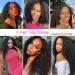 4GIRL4EVER V Part Wig Human Hair Curly 16 Inch - Upgrade U Part Wig for Black Women - Kinky Curly - No Glue Clip In Half Wig - 180 Density - Natural Color - Buy Online on GoSupps.com