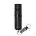 POM Pepper Spray Flip Top Keychain - Maximum Strength OC Spray Self Defense - Tactical Compact & Safe Design - Quick Key Release - 25 Bursts & 10 ft Range - Accurate Stream Pattern Black and Black