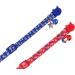 BoomBone 2 Pack American Flag Cat Collar Breakaway with Bell - USA Kitten Collar for 4th of July Independence Day - Buy Online on GoSupps.com