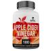 EBYSU Apple Cider Vinegar Capsules (180 Count Apple Cider Vinegar Pills) Digestion Support Supplement for Men and Women Formulated to be Gentle on Taste Buds and Stomach ACV Vegetarian