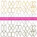 Shynek 60Pcs Hollow Frame Pendants - Resin Craft Bezels for Jewelry Making Supplies - Buy Online on GoSupps.com