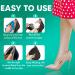 Premium Heel Grip Cushion Pads - Prevent Blisters & Secure Loose Shoes | 4 Pairs Self-Adhesive in Black/Beige - Buy Online on GoSupps.com