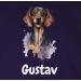 Personalized Dachshund T-Shirt for Dog Owners - Custom Name Gift by Shirtracer - Men's Purple Tee - Buy Online on GoSupps.com
