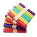 200 Pcs Colored Wooden Craft Sticks Wooden Popsicle Colored Craft Sticks 4.5 inch Length Treat Sticks Ice Pop Sticks for DIY Crafts Home Art Projects  Classroom Art Supplies