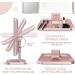 Trifold Makeup Mirror with Lights - 3 Color Modes, 72 LED Vanity Mirror, 1x/2x/3x Magnification, Touch Control, Portable High Definition Cosmetic Mirror - Pale Pink - Buy Online on GoSupps.com