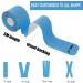 Kinesiology Tape - Proximate 3 Rolls Waterproof Sports Tape for Knees Shoulders & Elbows | 60 Stripes 5mx5cm - Mix Colors Black Pink & Blue - Buy Online on GoSupps.com