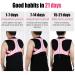 AIOUTGOGO Posture Corrector - Adjustable Back Straightener for Men and Women in Pink - Buy Online on GoSupps.com